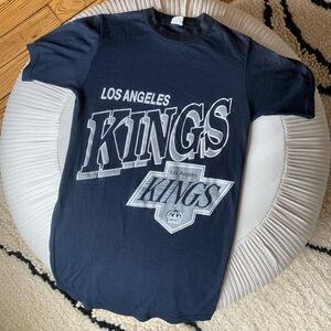 Vintage Black LA Kings Hockey Short Sleeve T-Shirt